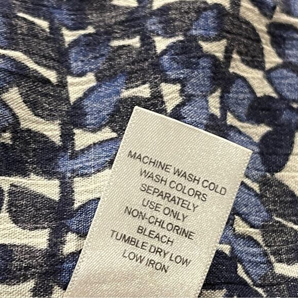 Woman within plus size leaf wines print short sleeve mini casual dress - Picture 12 of 14